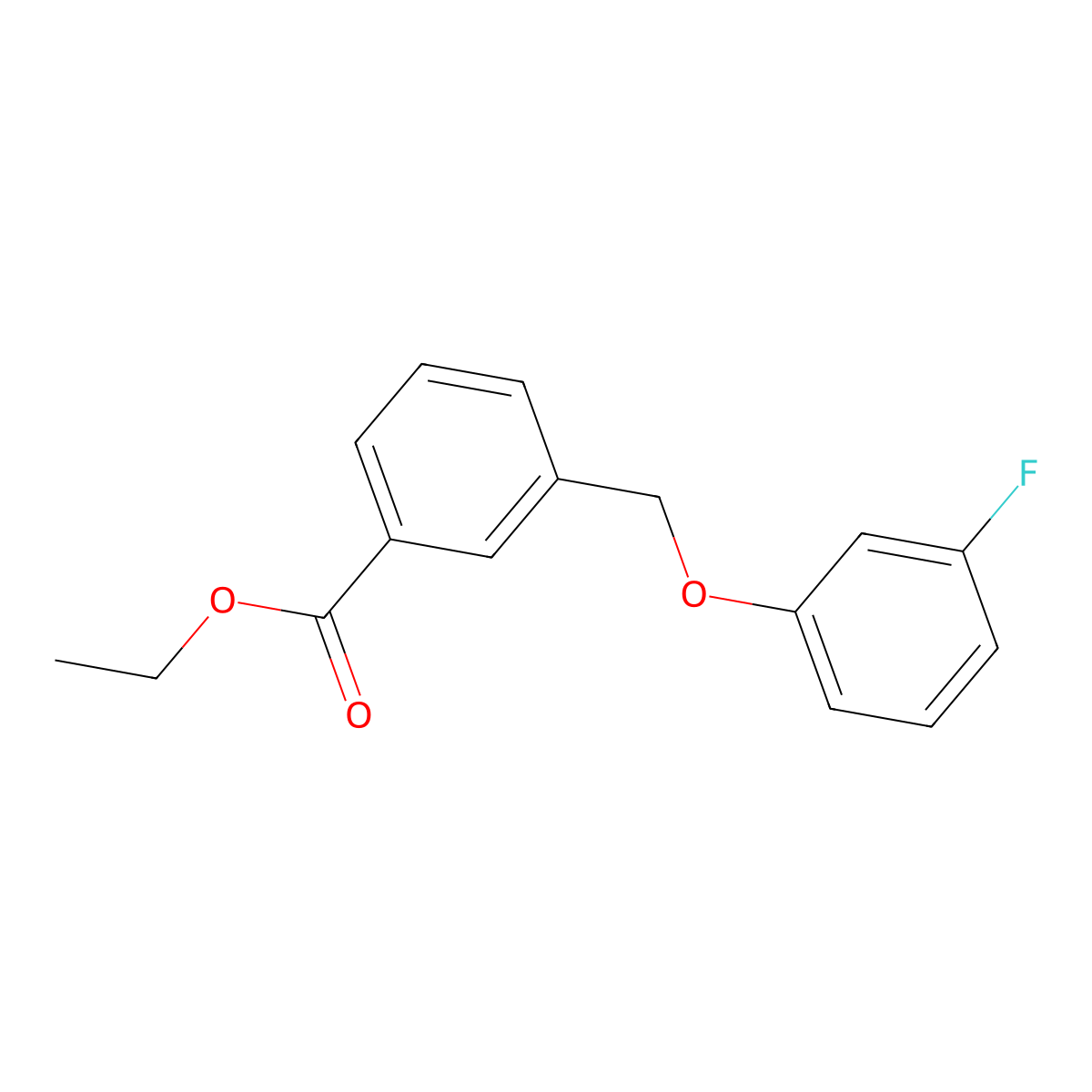 Ethyl 3-((3-fluorophenoxy)methyl)benzoate molecular structure, CAS 2921859-91-6