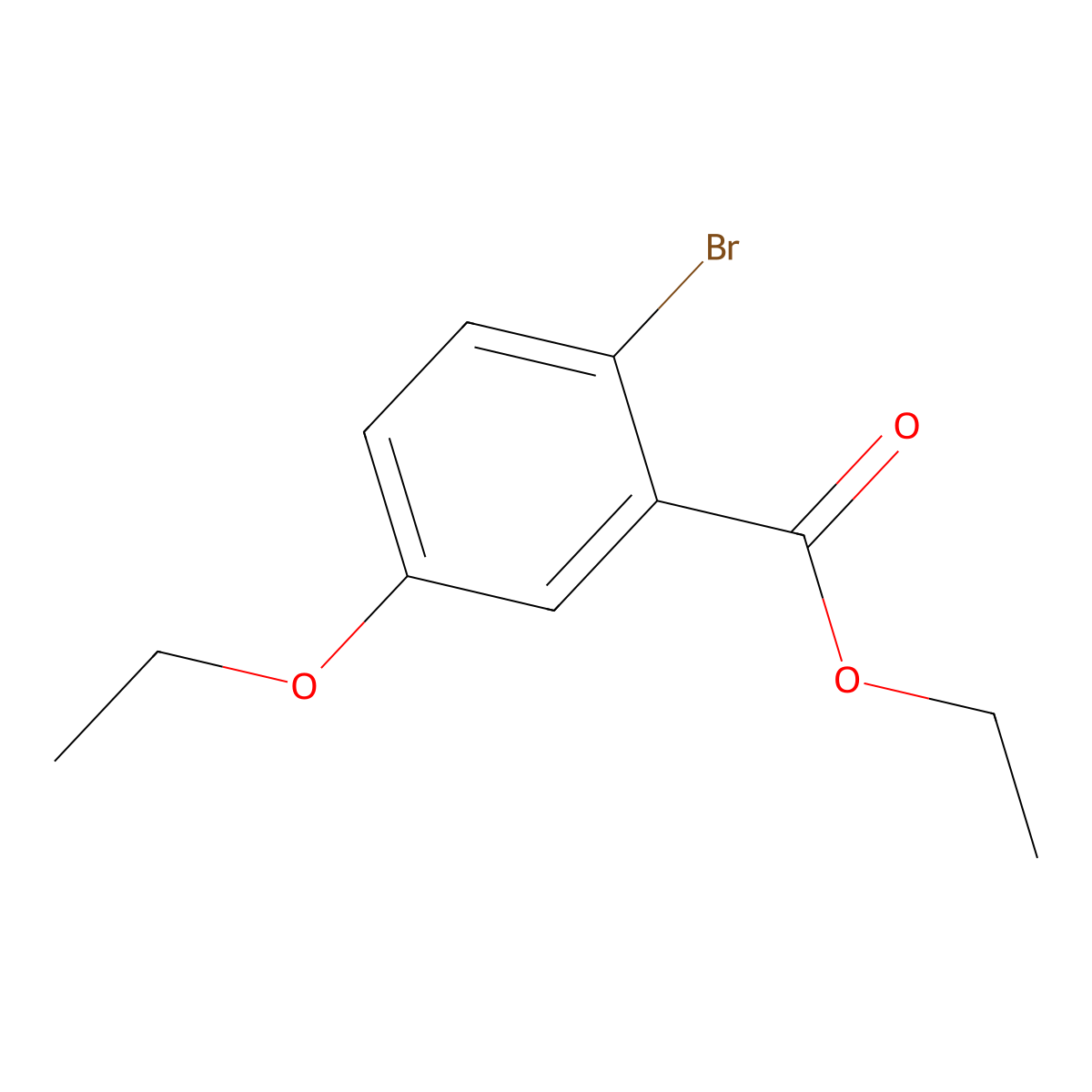 Ethyl 2-bromo-5-ethoxybenzoate molecular structure, CAS 2921865-71-4
