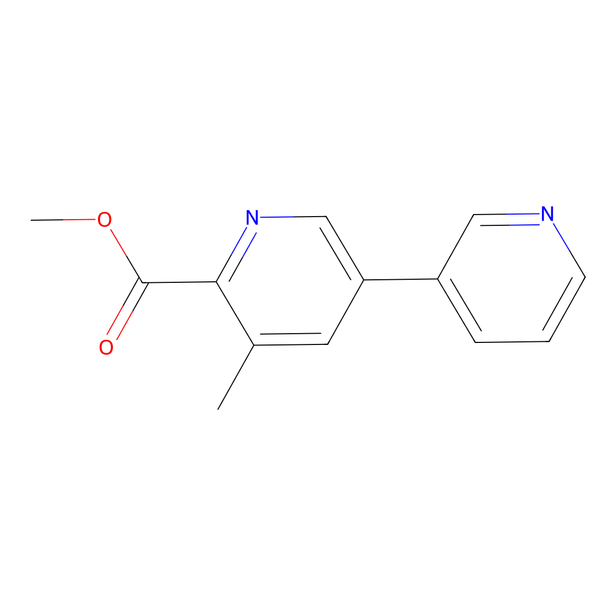 Methyl 5-methyl-[3,3'-bipyridine]-6-carboxylate molecular structure, CAS 2921866-42-2