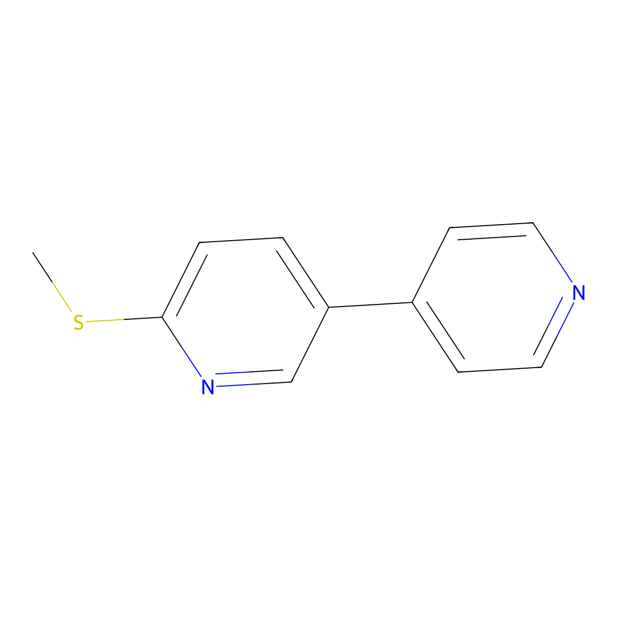 6-(Methylthio)-3,4'-bipyridine molecular structure, CAS 2921866-67-1