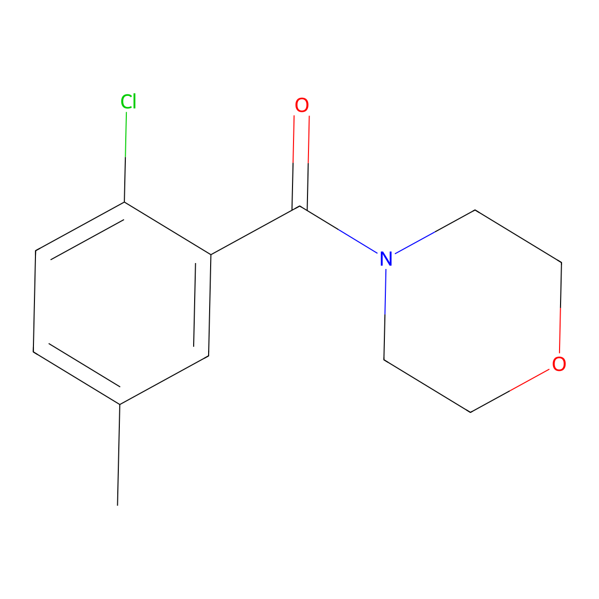 (2-Chloro-5-methylphenyl)(morpholino)methanone molecular structure, CAS 2921868-19-9