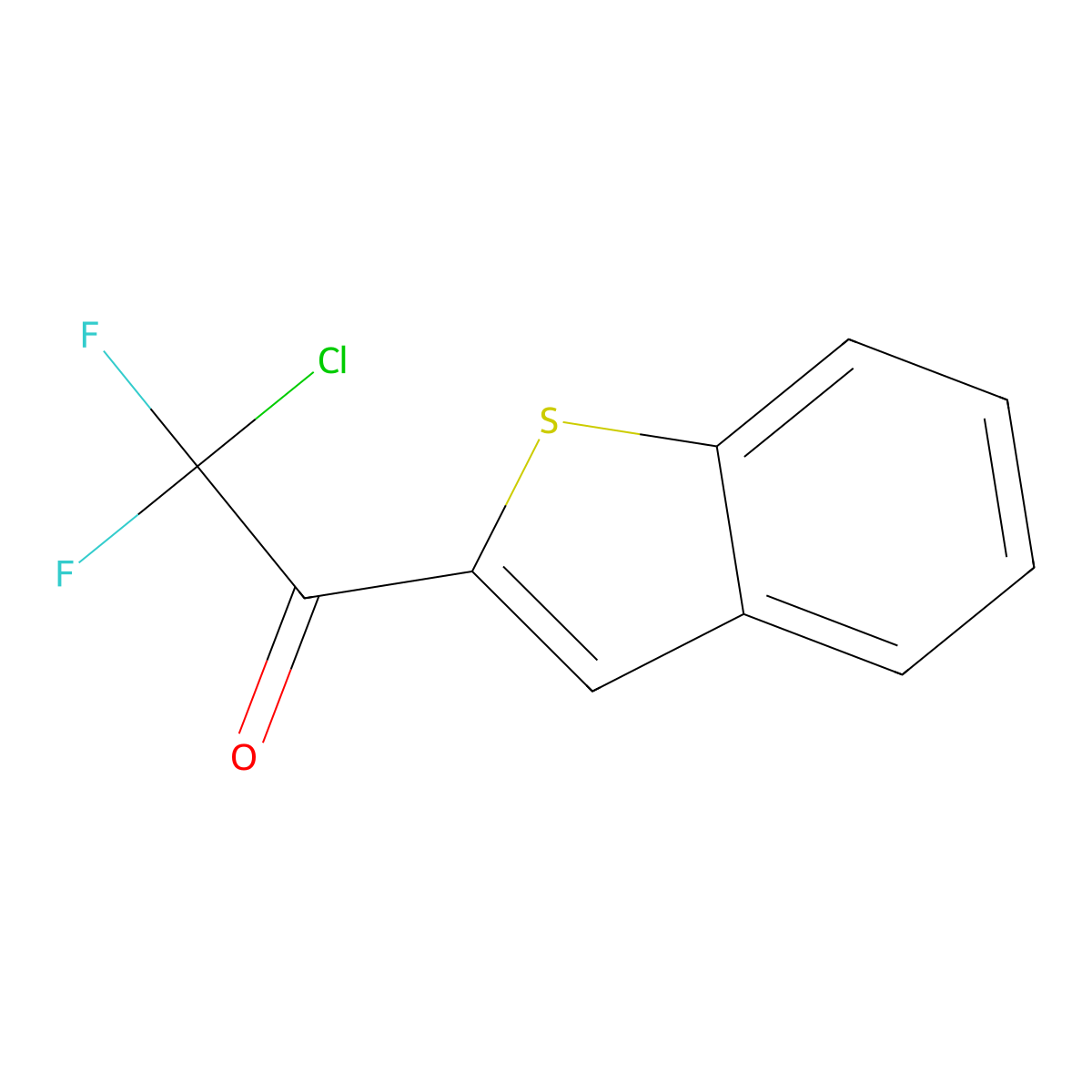 1-(Benzo[b]thiophen-2-yl)-2-chloro-2,2-difluoroethanone molecular structure, CAS 2921870-98-4