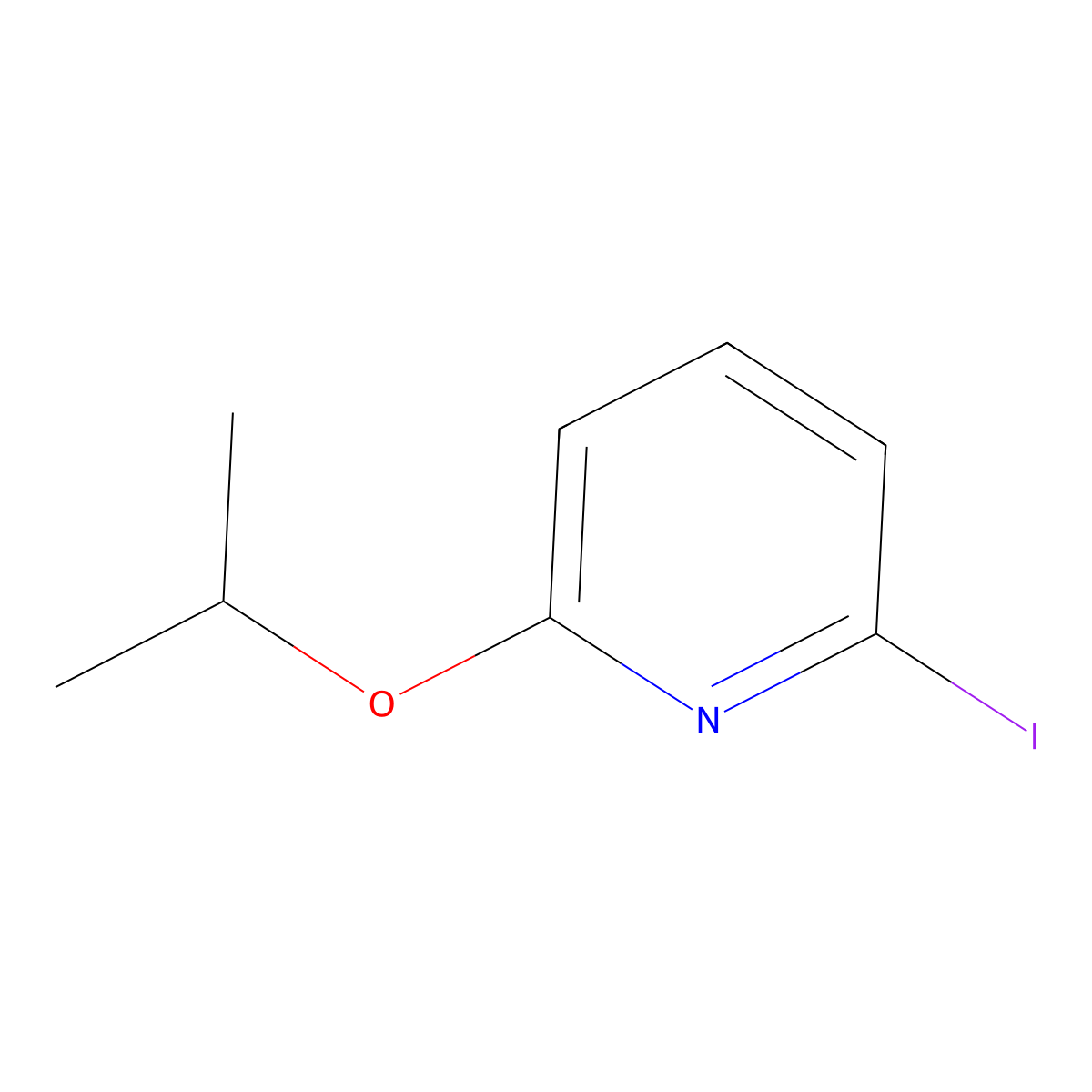 2-Iodo-6-isopropoxypyridine molecular structure, CAS 2921872-02-6