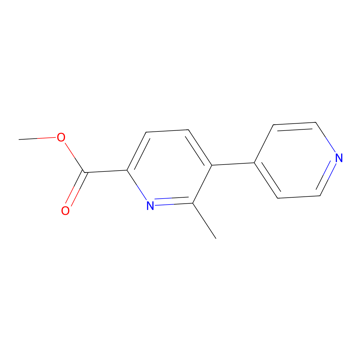 Methyl 2-methyl-[3,4'-bipyridine]-6-carboxylate molecular structure, CAS 2921872-20-8