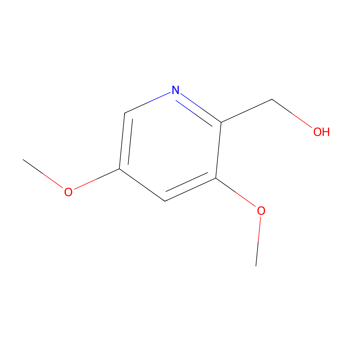 (3,5-Dimethoxypyridin-2-yl)methanol molecular structure, CAS 2921882-45-1