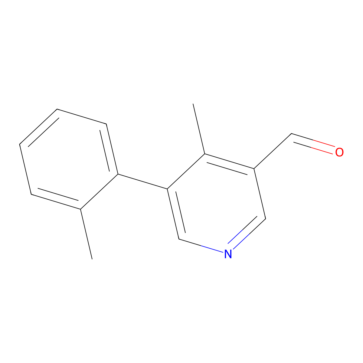 4-Methyl-5-(o-tolyl)nicotinaldehyde molecular structure, CAS 2921883-10-3