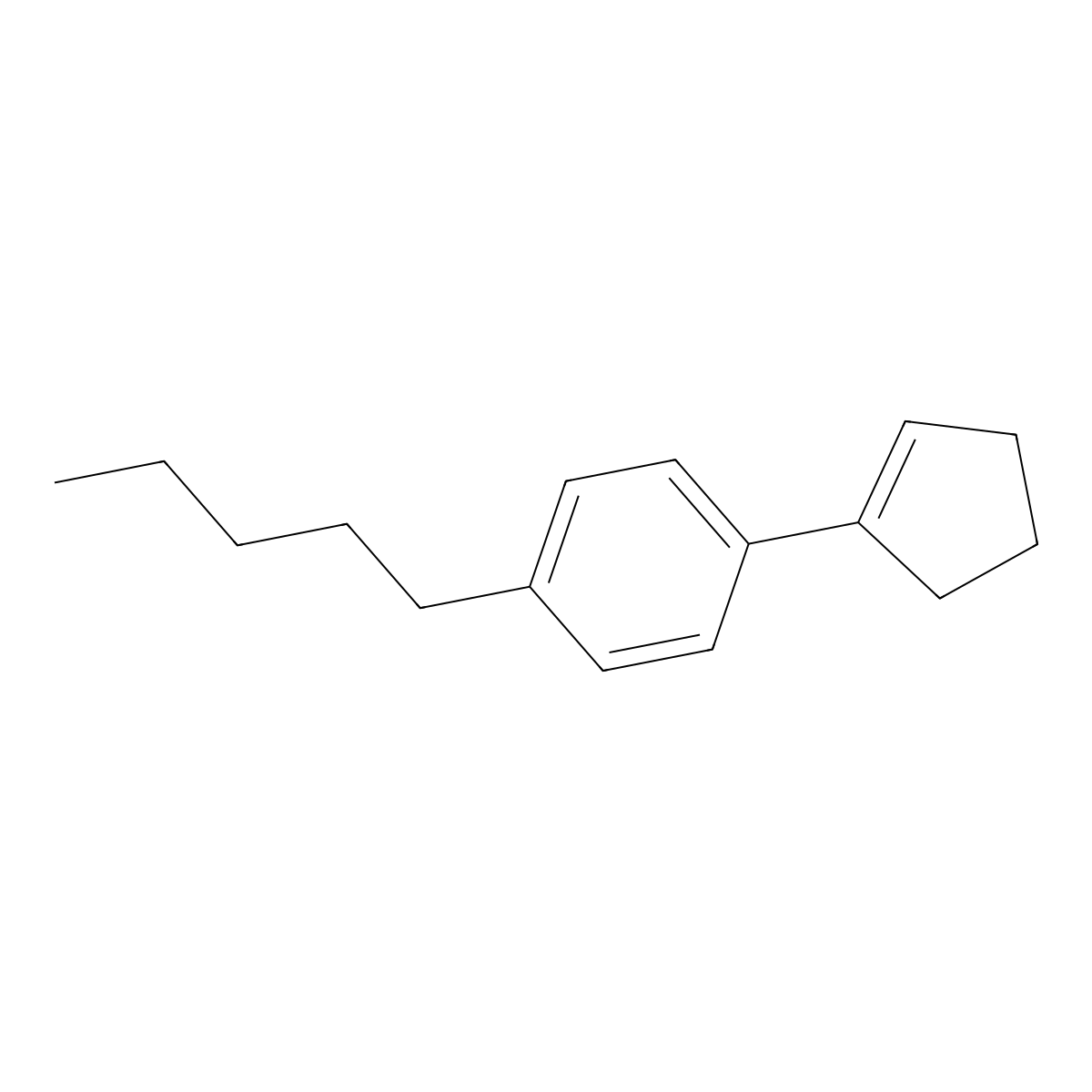 1-(Cyclopent-1-en-1-yl)-4-pentylbenzene molecular structure, CAS 2921884-16-2