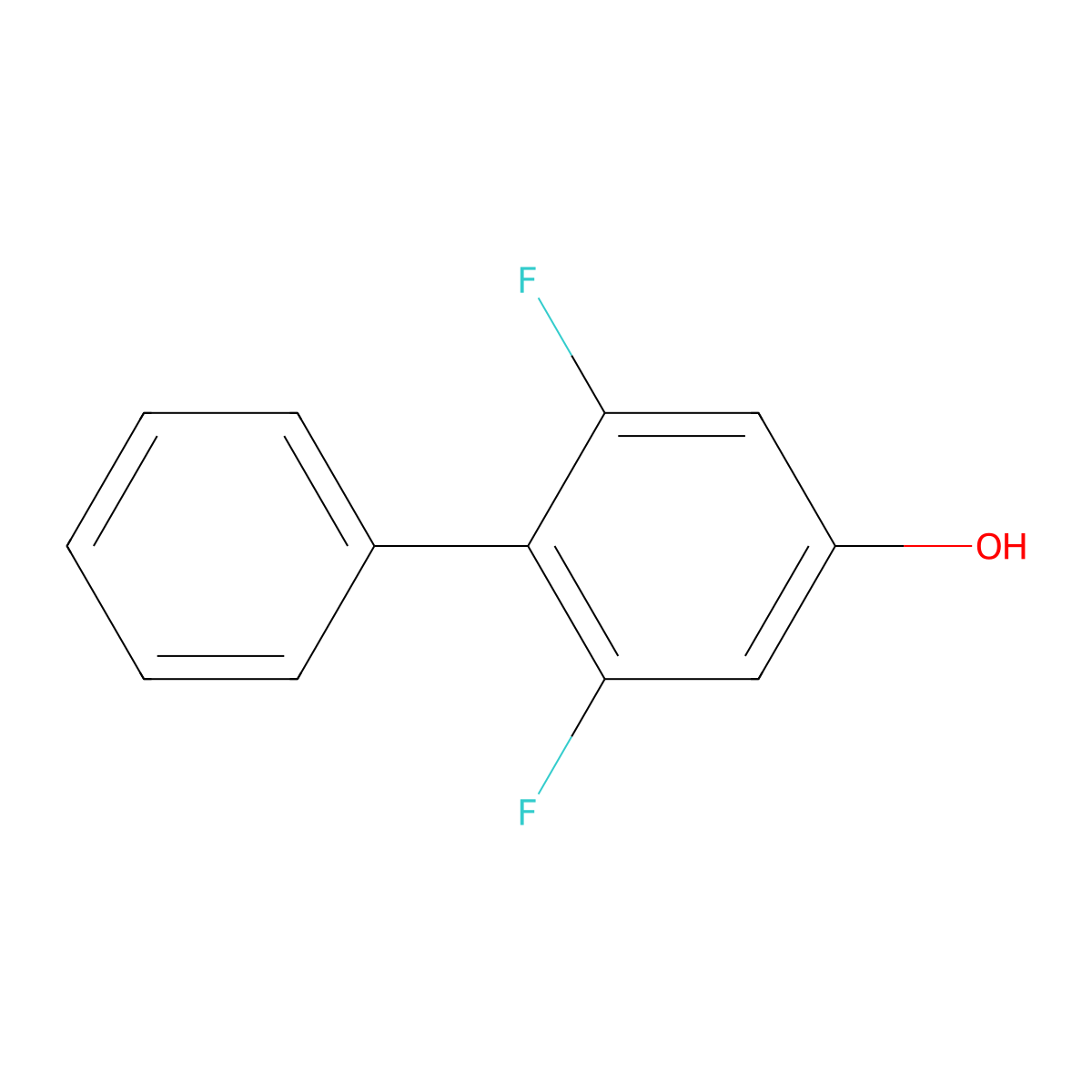 2,6-Difluoro-[1,1'-biphenyl]-4-ol molecular structure, CAS 2921885-31-4