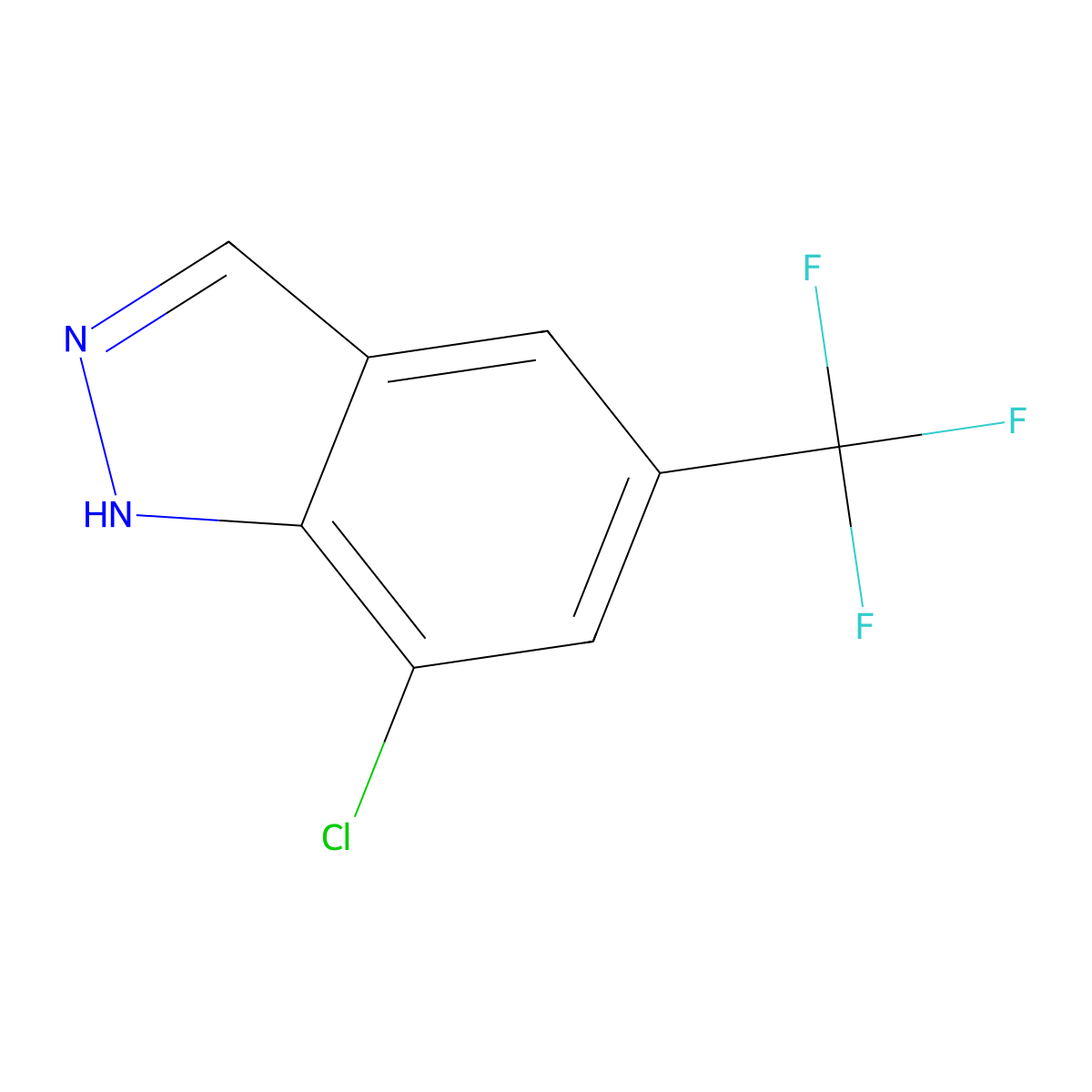 7-Chloro-5-(trifluoromethyl)-1H-indaZole molecular structure, CAS 2921886-83-9