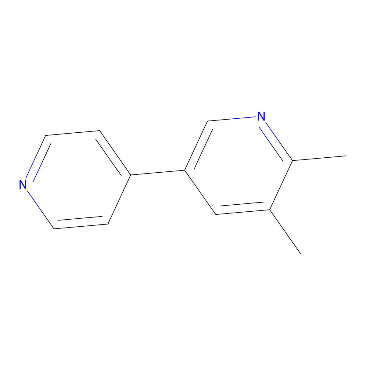 5,6-Dimethyl-3,4'-bipyridine molecular structure, CAS 2921891-02-1
