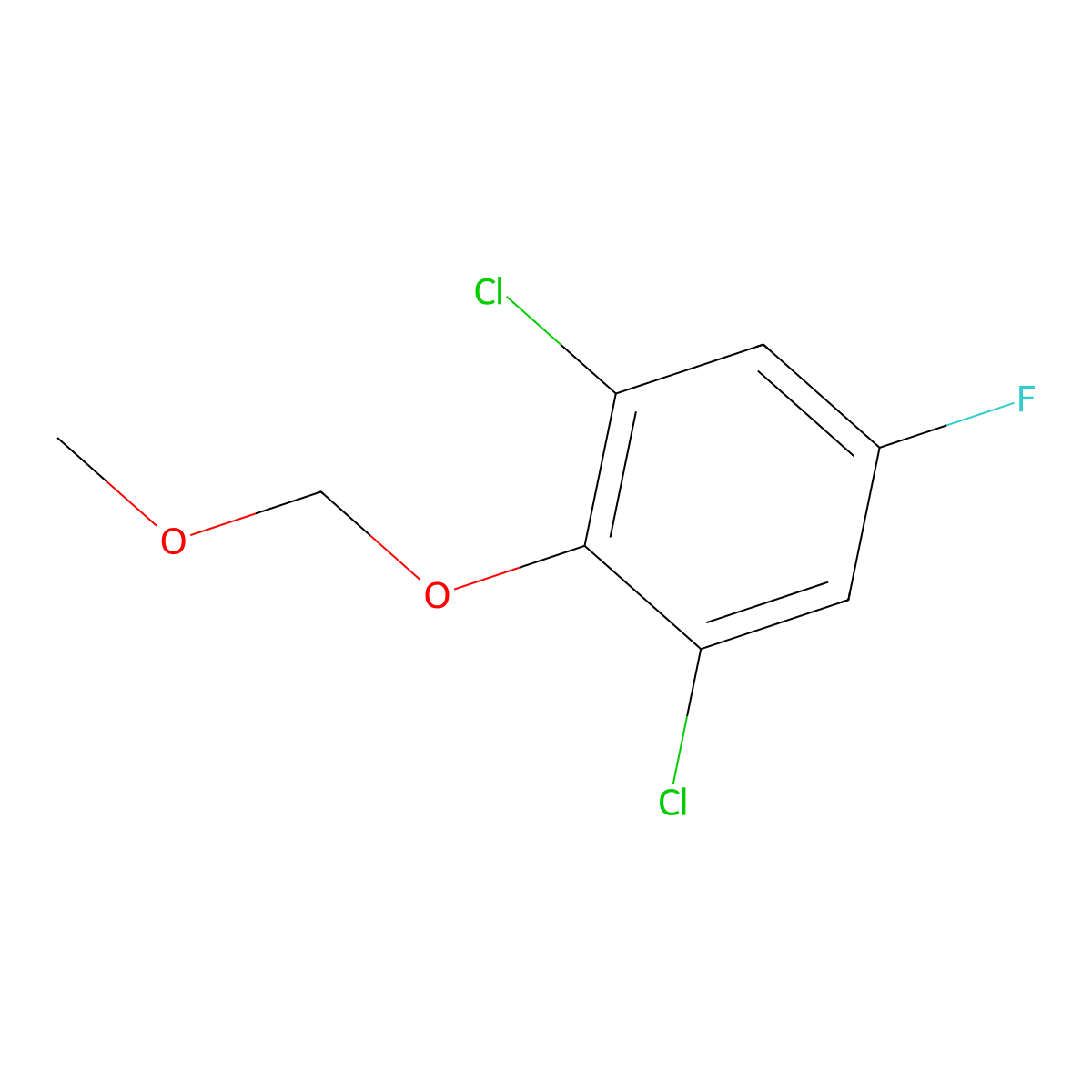 1,3-Dichloro-5-fluoro-2-(methoxymethoxy)benzene molecular structure, CAS 2921891-87-2