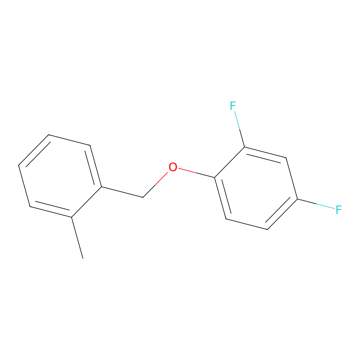 2,4-Difluoro-1-((2-methylbenzyl)oxy)benzene molecular structure, CAS 2921892-49-9