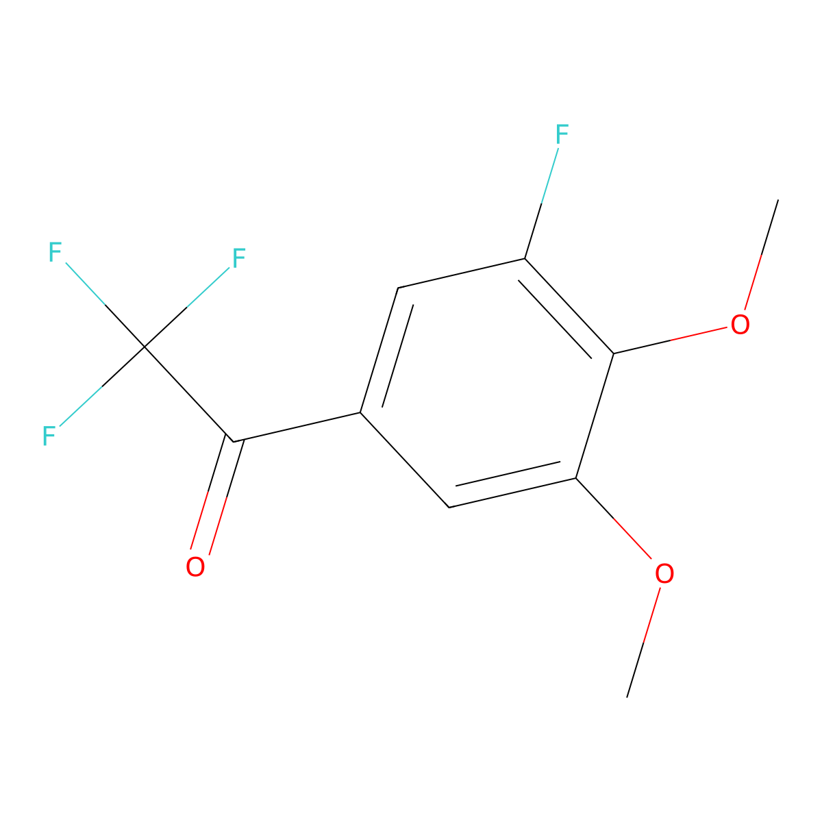 2,2,2-Trifluoro-1-(3-fluoro-4,5-dimethoxyphenyl)ethanone molecular structure, CAS 2921892-76-2
