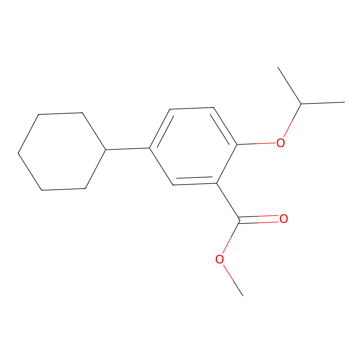 Methyl 5-cyclohexyl-2-isopropoxybenZoate molecular structure, CAS 2921892-99-9