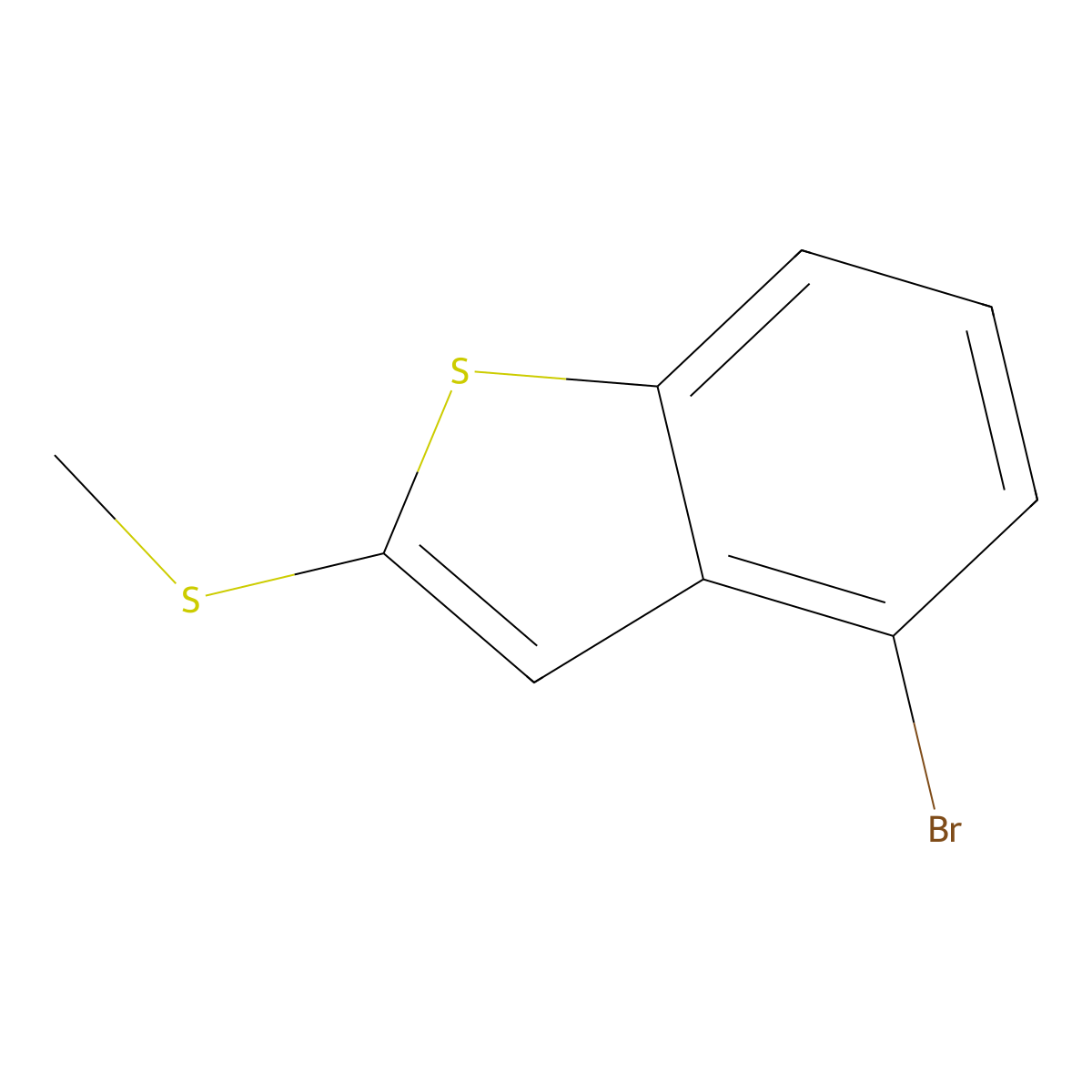 4-Bromo-2-(methylthio)benZo[b]thiophene molecular structure, CAS 2921895-89-6