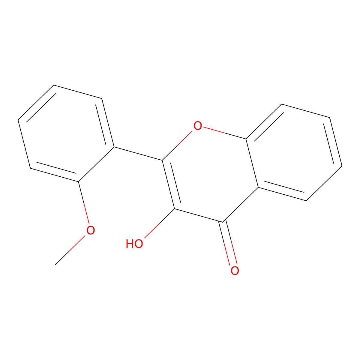 3-Hydroxy-2'-methoxyflavone molecular structure, CAS 29219-03-2