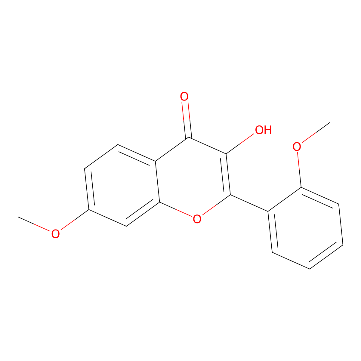 7,2'-Dimethoxy-3-hydroxyflavone molecular structure, CAS 29219-05-4