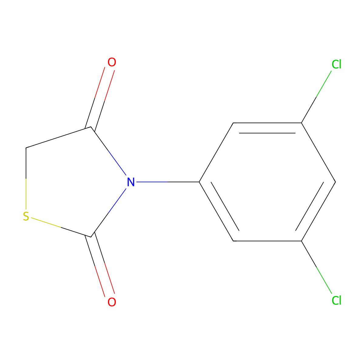 3-(3,5-Dichlorophenyl)-1,3-thiazolidine-2,4-dione molecular structure, CAS 29219-13-4