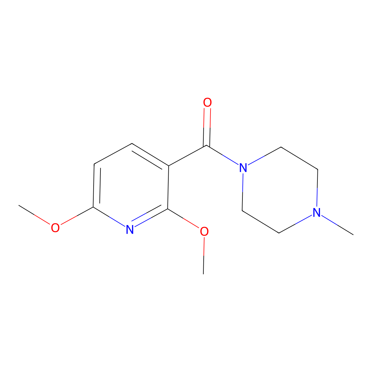 (2,6-Dimethoxypyridin-3-yl)(4-methylpiperazin-1-yl)methanone molecular structure, CAS 2921900-37-8