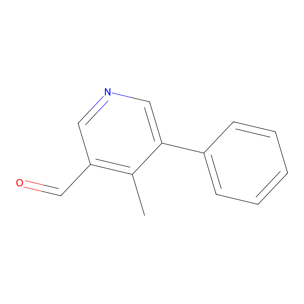 4-Methyl-5-phenylnicotinaldehyde molecular structure, CAS 2921901-12-2