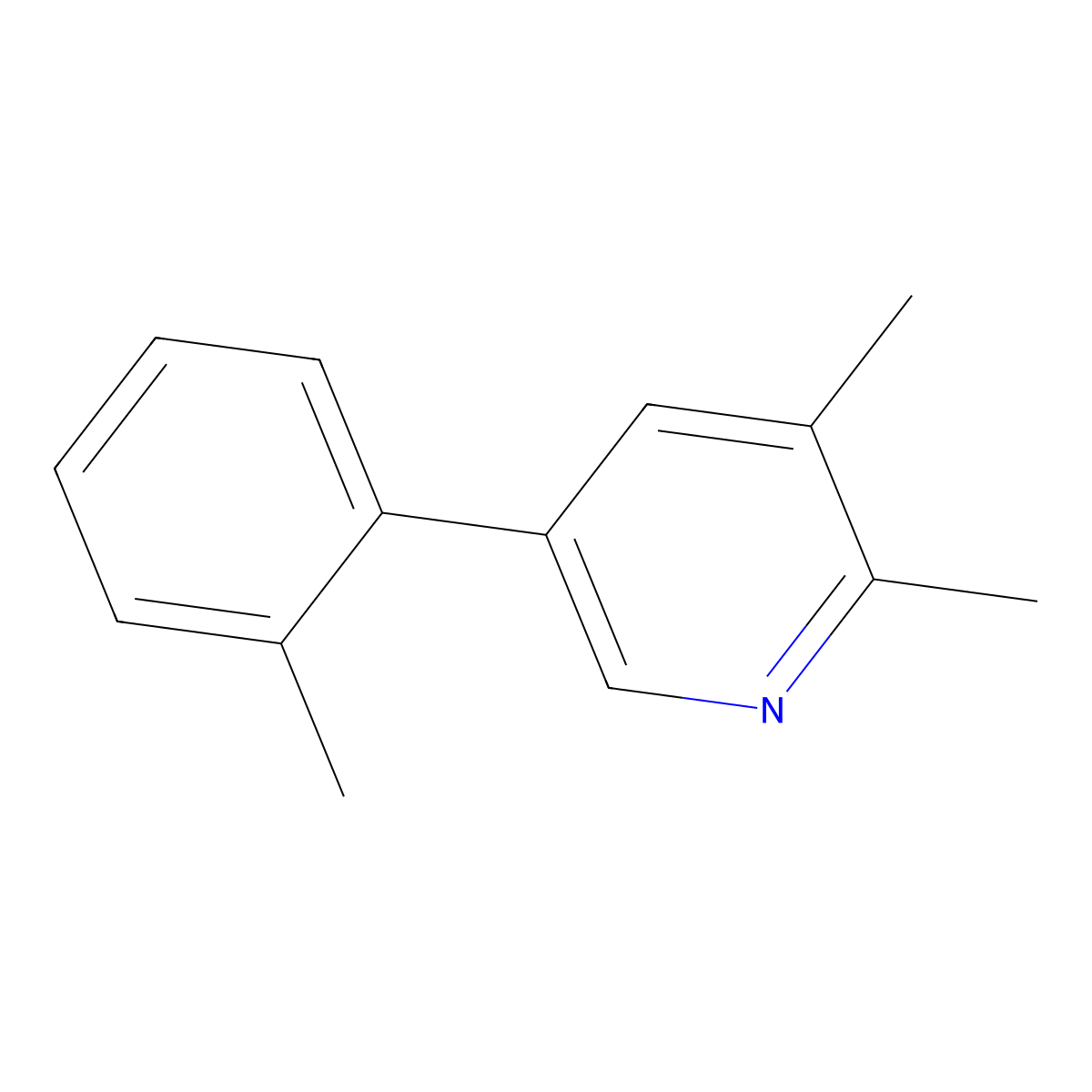 2,3-Dimethyl-5-(o-tolyl)pyridine molecular structure, CAS 2921901-31-5