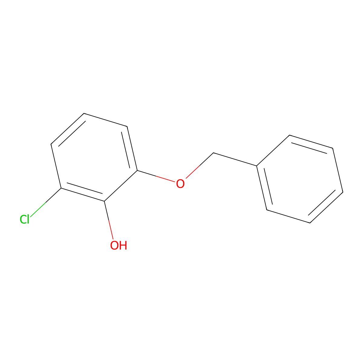 2-(Benzyloxy)-6-chlorophenol molecular structure, CAS 2921903-46-8