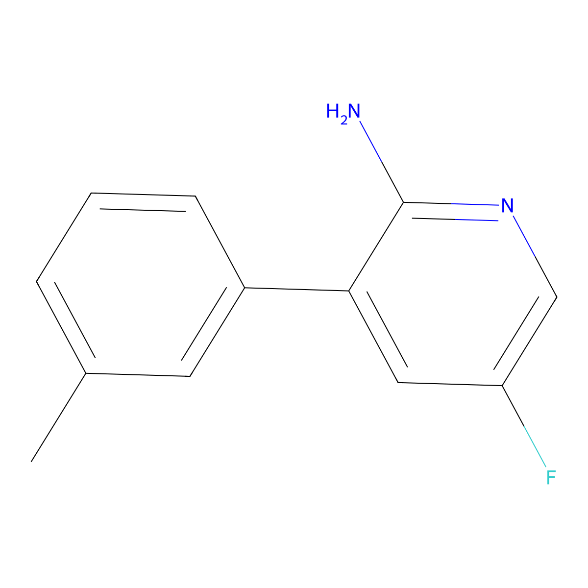 5-Fluoro-3-(m-tolyl)pyridin-2-amine molecular structure, CAS 2921904-07-4
