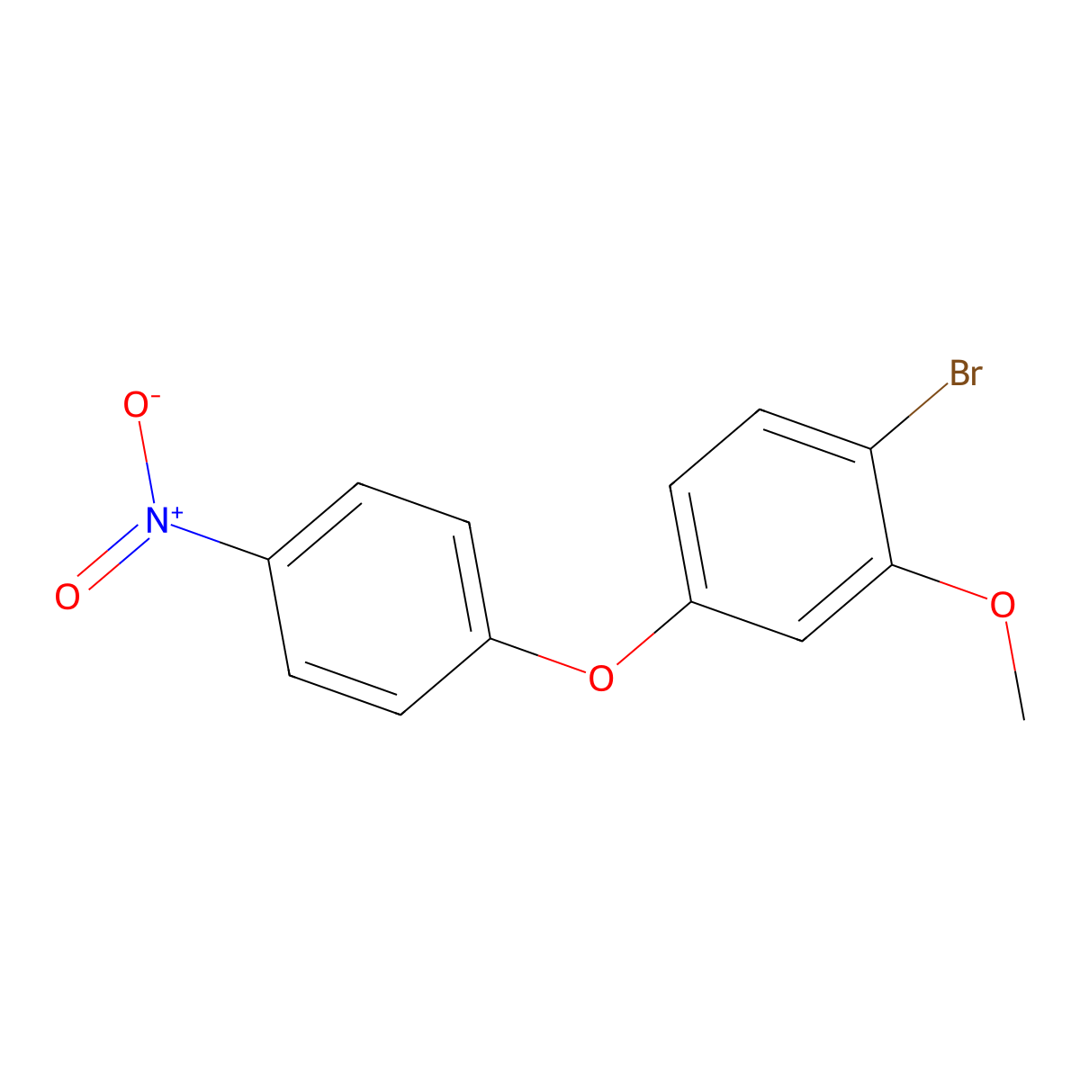 1-Bromo-2-methoxy-4-(4-nitrophenoxy)benZene molecular structure, CAS 2921904-33-6