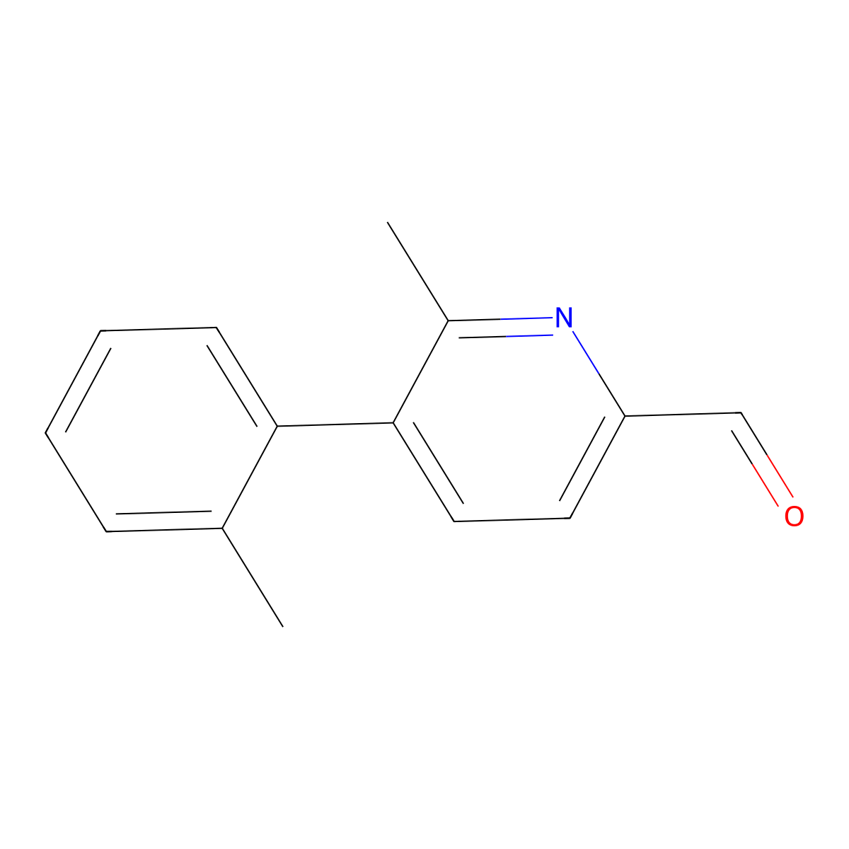 6-Methyl-5-(o-tolyl)picolinaldehyde molecular structure, CAS 2921906-31-0