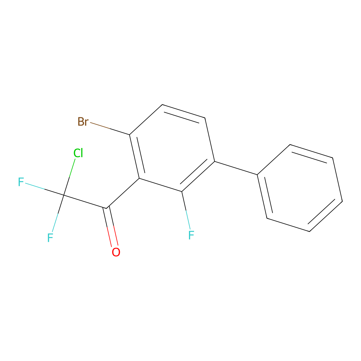 1-(4-Bromo-2-fluoro-[1,1'-biphenyl]-3-yl)-2-chloro-2,2-difluoroethanone molecular structure, CAS 2921908-52-1