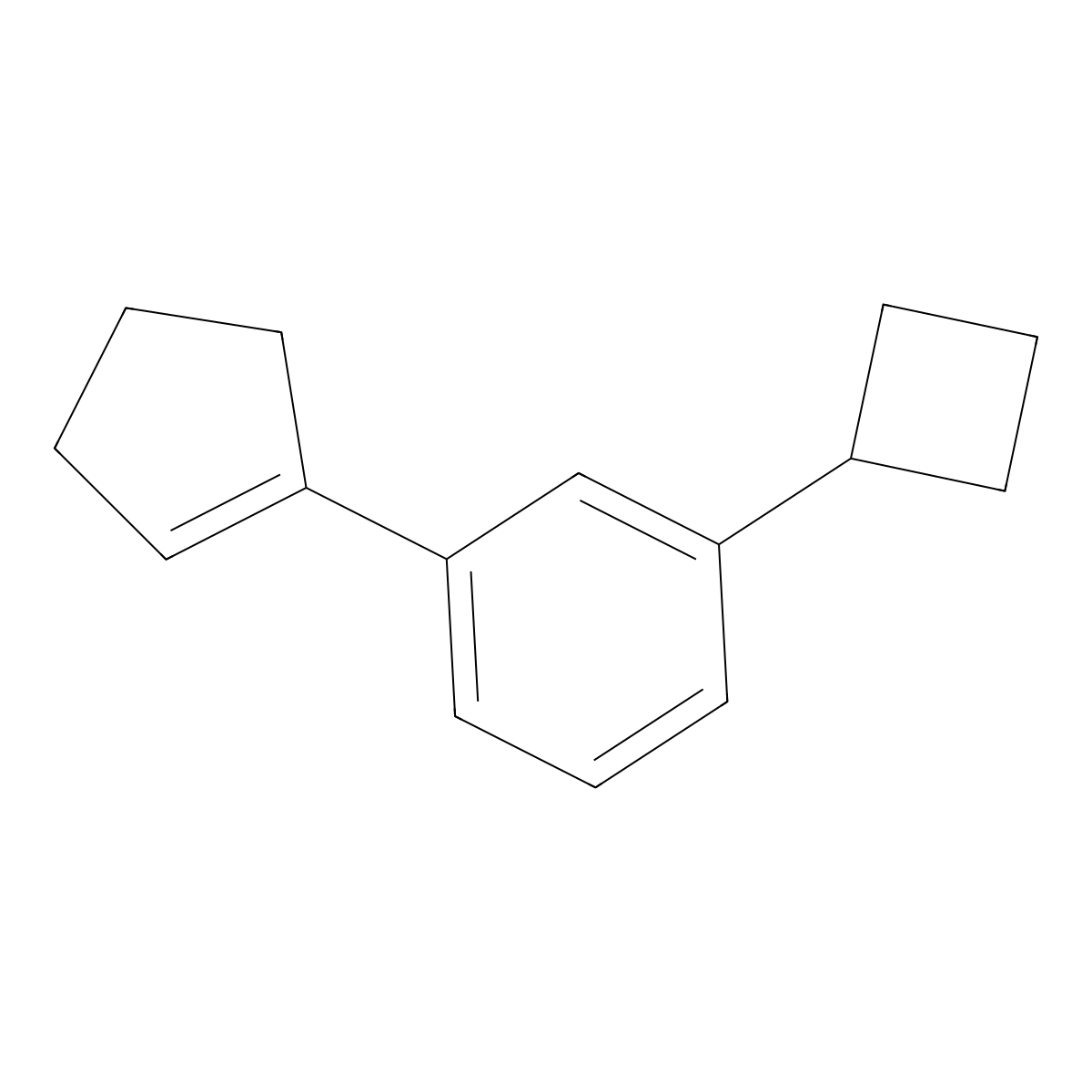 1-Cyclobutyl-3-(cyclopent-1-en-1-yl)benzene molecular structure, CAS 2921910-83-8