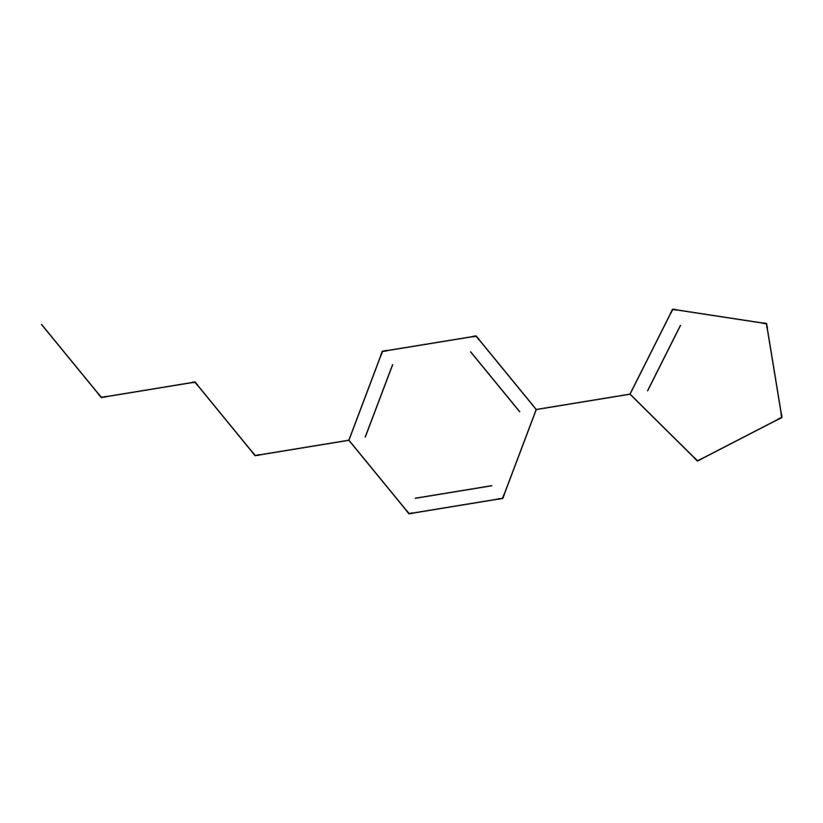 1-Butyl-4-(cyclopent-1-en-1-yl)benzene molecular structure, CAS 2921910-98-5