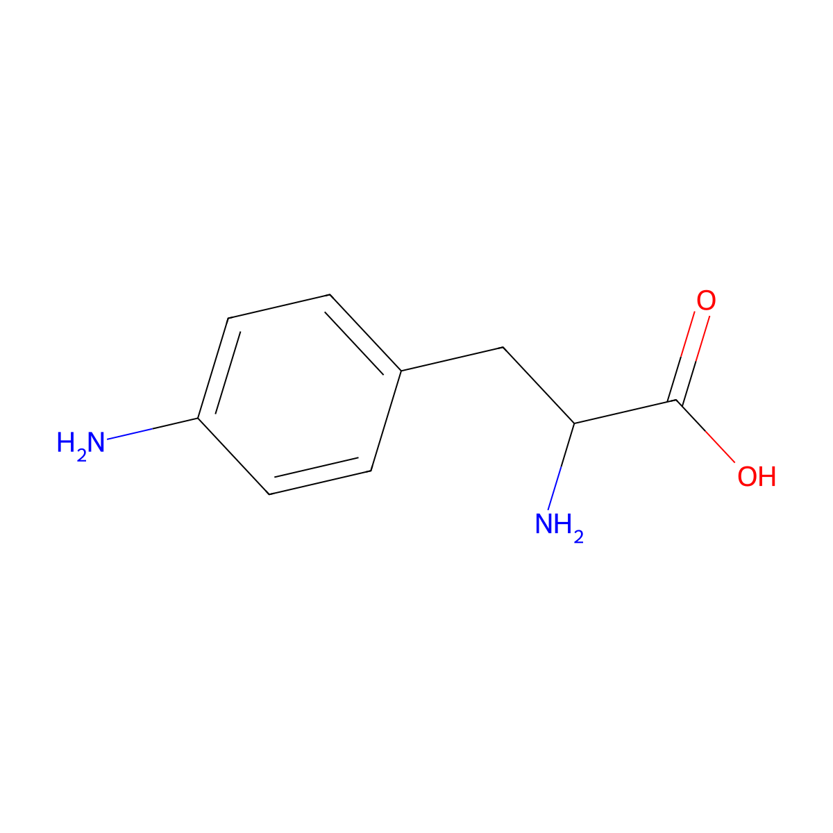 p-Amino-DL-phenylalanine hydrate molecular structure, CAS 2922-41-0