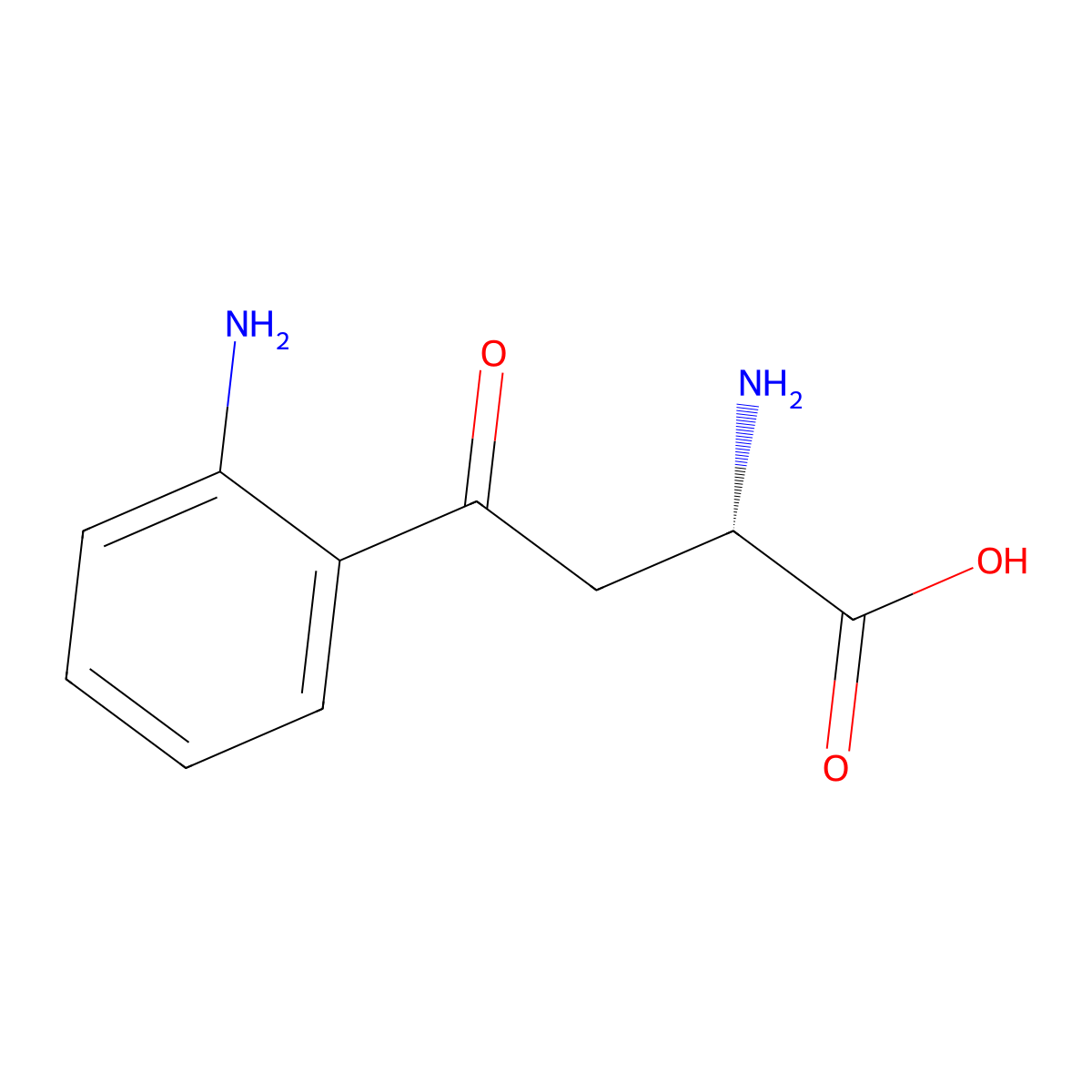 Kynurenine molecular structure, CAS 2922-83-0