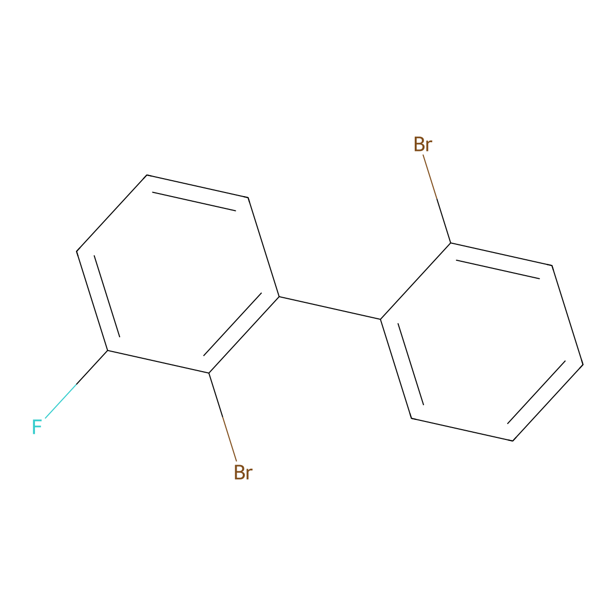 2,2'-Dibromo-3-fluoro-1,1'-biphenyl molecular structure, CAS 2922062-67-5