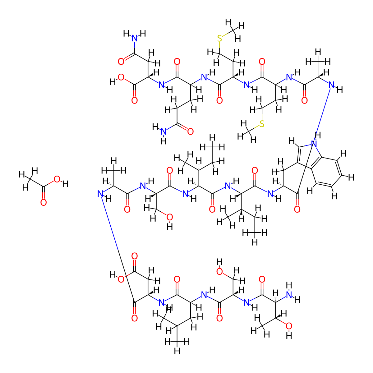 Disitertide acetate molecular structure, CAS 2922280-23-5