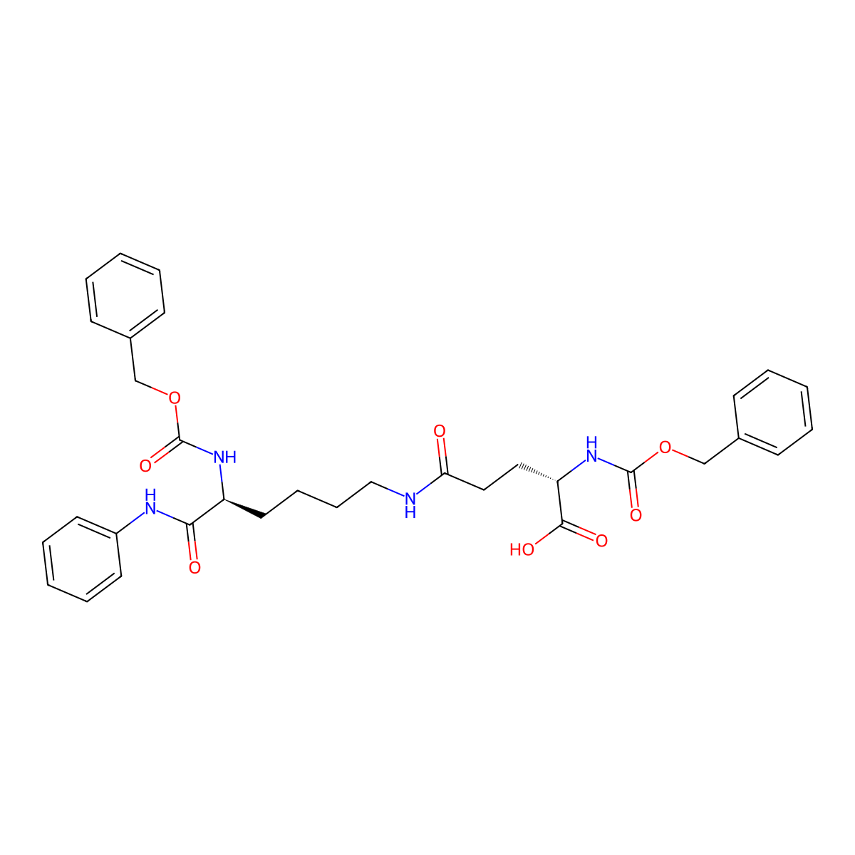N2-((Benzyloxy)carbonyl)-N5-((S)-5-(((benzyloxy)carbonyl)amino)-6-oxo-6-(phenylamino)hexyl)-L-glutamine molecular structure, CAS 2922280-86-0
