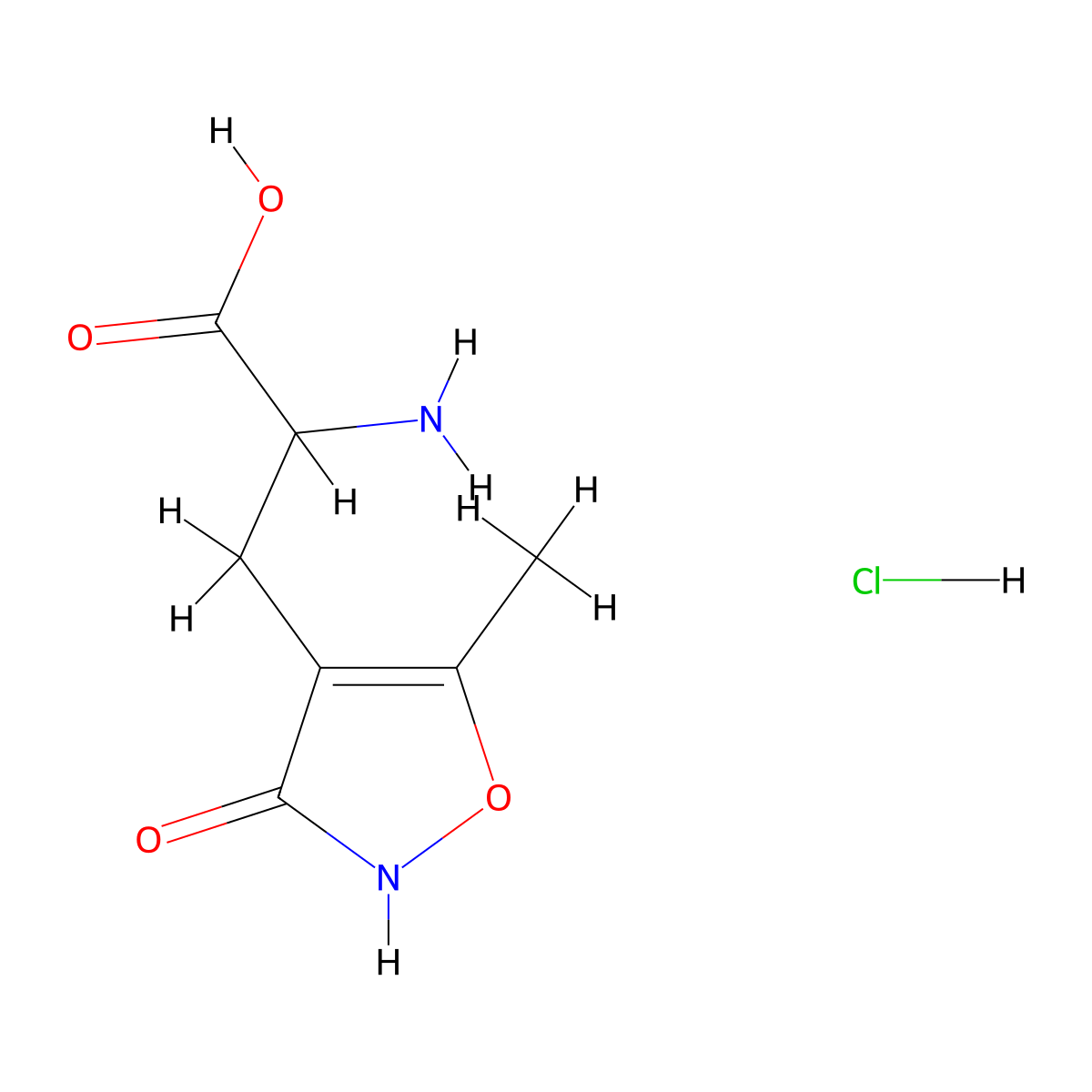 2-Amino-3-(3-hydroxy-5-methyl-isoxazol-4-yl)-propionic acid hydrochloride molecular structure, CAS 2922283-04-1