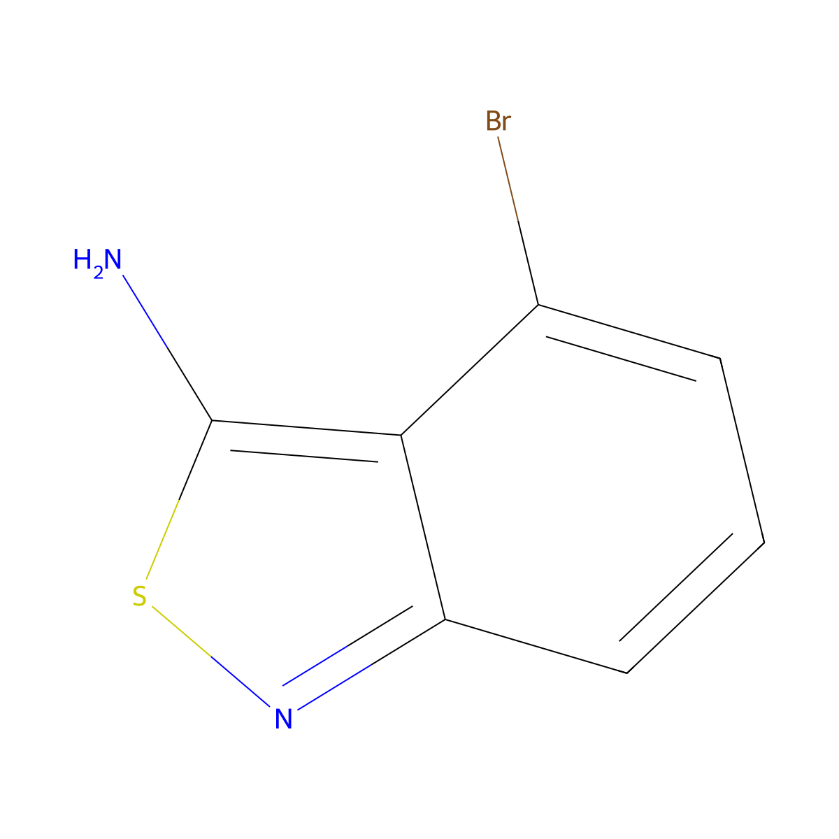 4-Bromobenzo[c]isothiazol-3-amine molecular structure, CAS 2922283-35-8