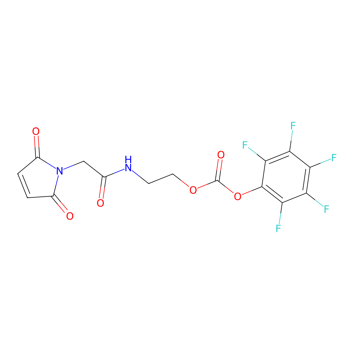 2-(2-(2,5-Dioxo-2,5-dihydro-1H-pyrrol-1-yl)acetamido)ethyl (perfluorophenyl) carbonate molecular structure, CAS 2922283-42-7