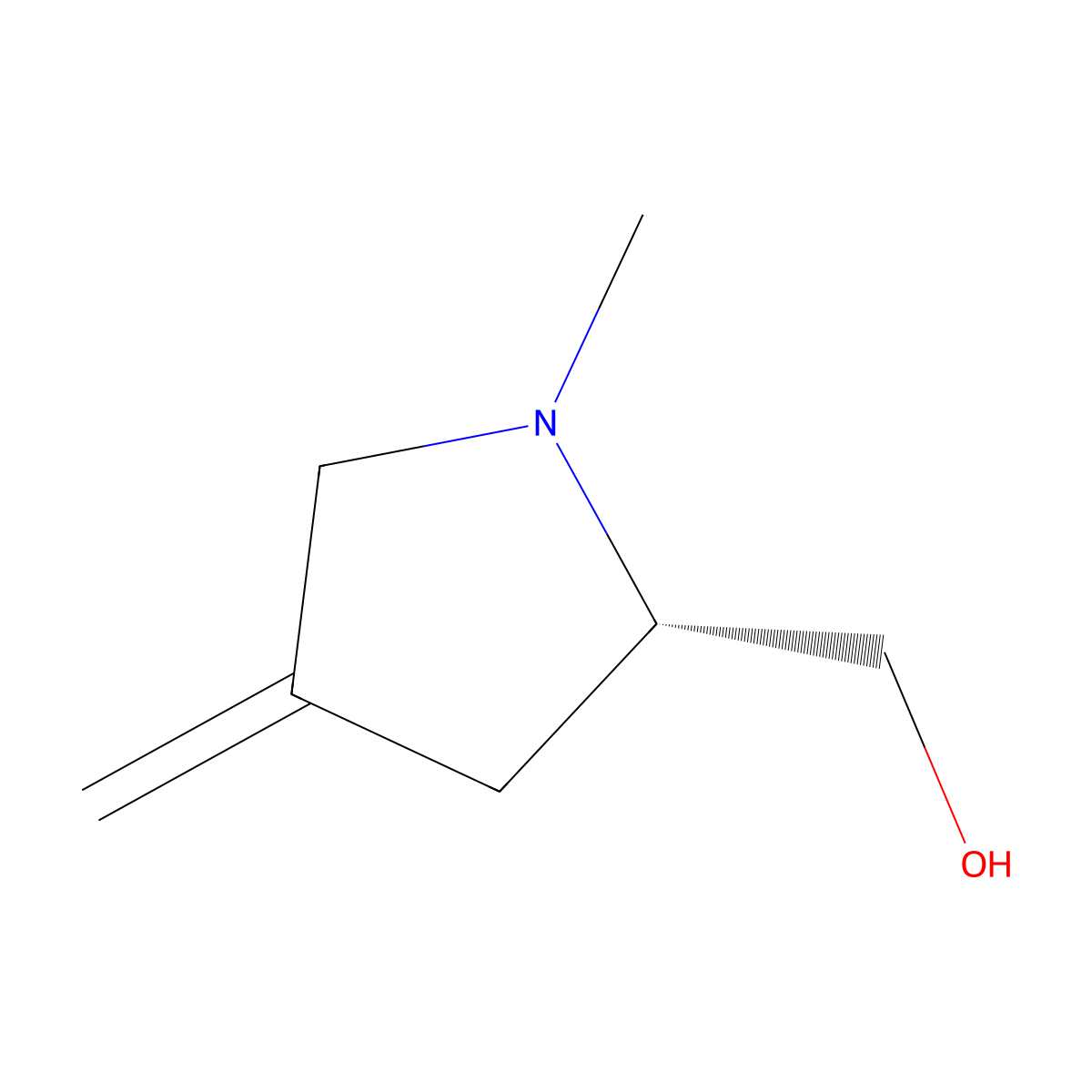 (S)-(1-Methyl-4-methylenepyrrolidin-2-YL)methanol molecular structure, CAS 2922477-90-3