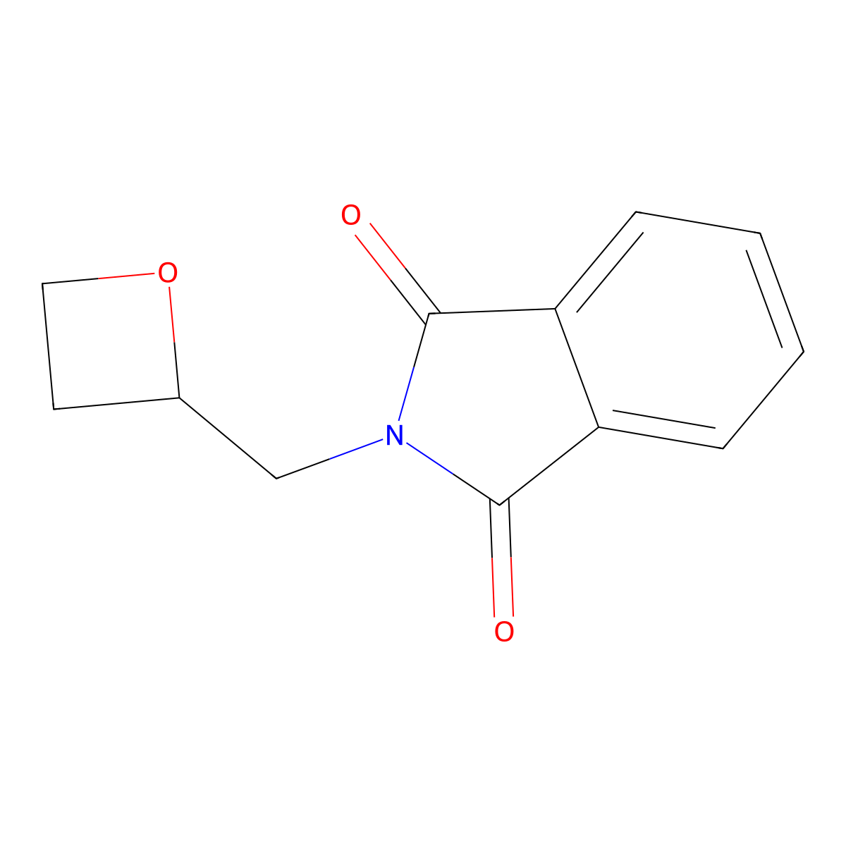 2-[[(2S)-oxetan-2-yl]methyl]isoindole-1,3-dione molecular structure, CAS 2922513-80-0