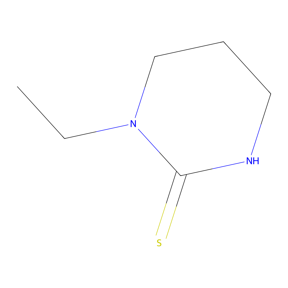 1-Ethyltetrahydropyrimidine-2(1H)-thione molecular structure, CAS 29228-87-3