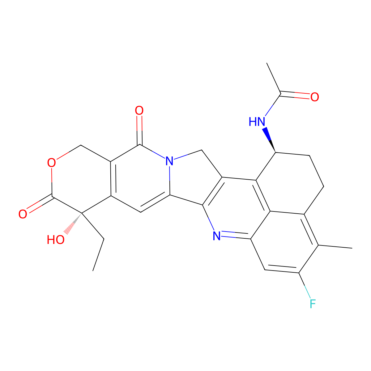 Ac-Exatecan molecular structure, CAS 2922852-48-8