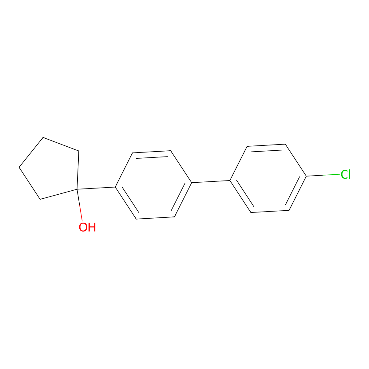 1-(4'-Chloro-[1,1'-biphenyl]-4-yl)cyclopentanol molecular structure, CAS 2922904-42-3