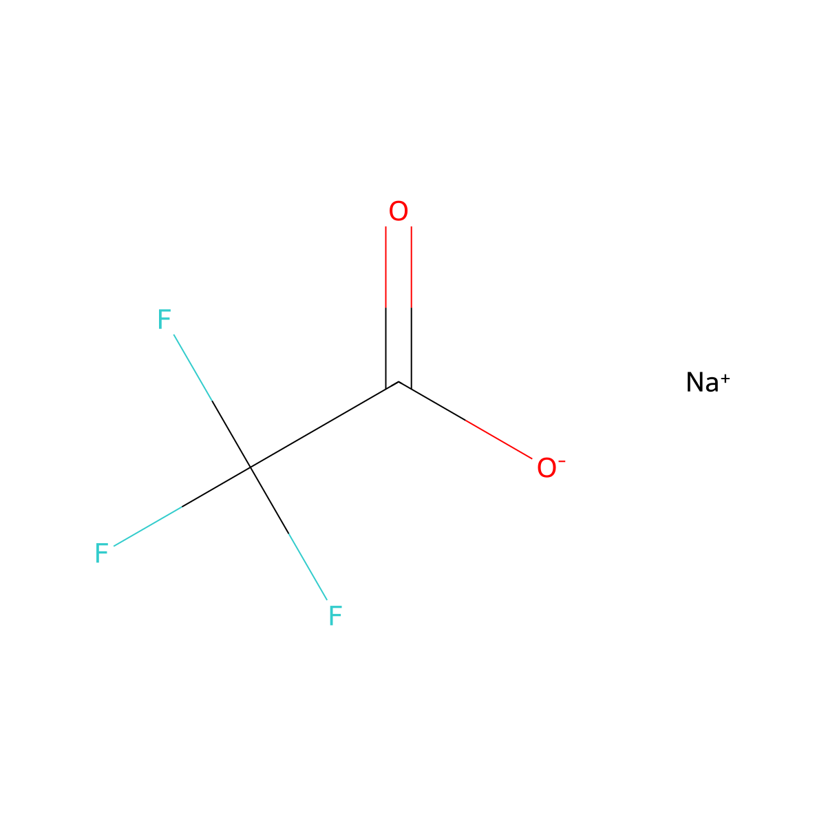 sodium 2,2,2-trifluoroacetate molecular structure, CAS 2923-18-4