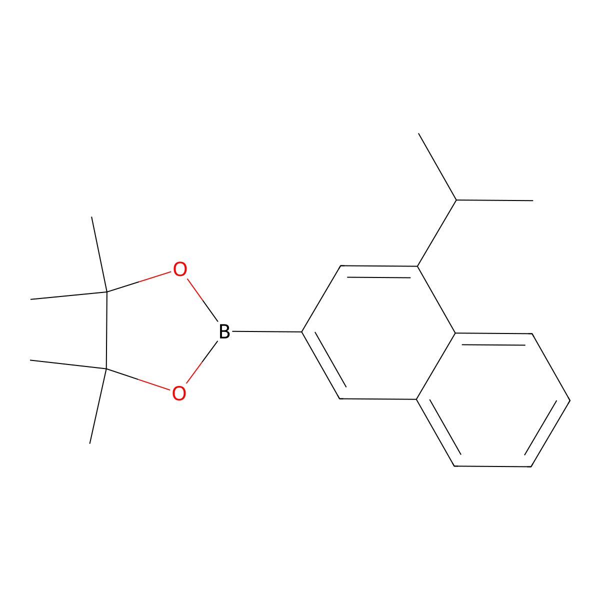 2-(4-Isopropylnaphthalen-2-yl)-4,4,5,5-tetramethyl-1,3,2-dioxaborolane molecular structure, CAS 2923294-76-0