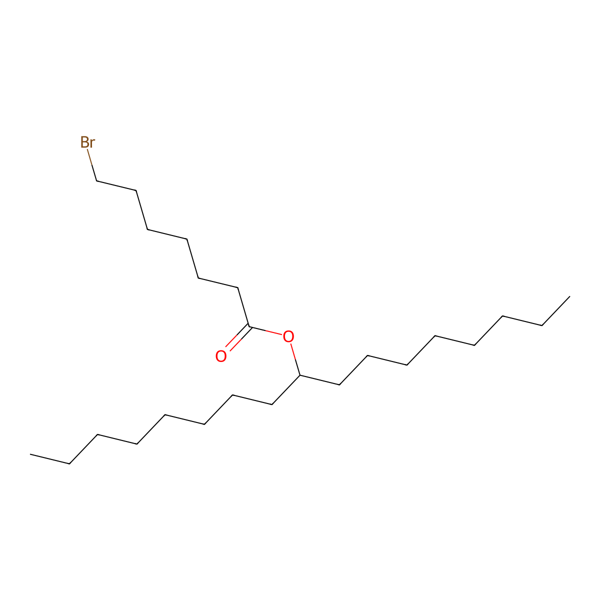 Heptadecan-9-yl 7-bromoheptanoate molecular structure, CAS 2923364-36-5