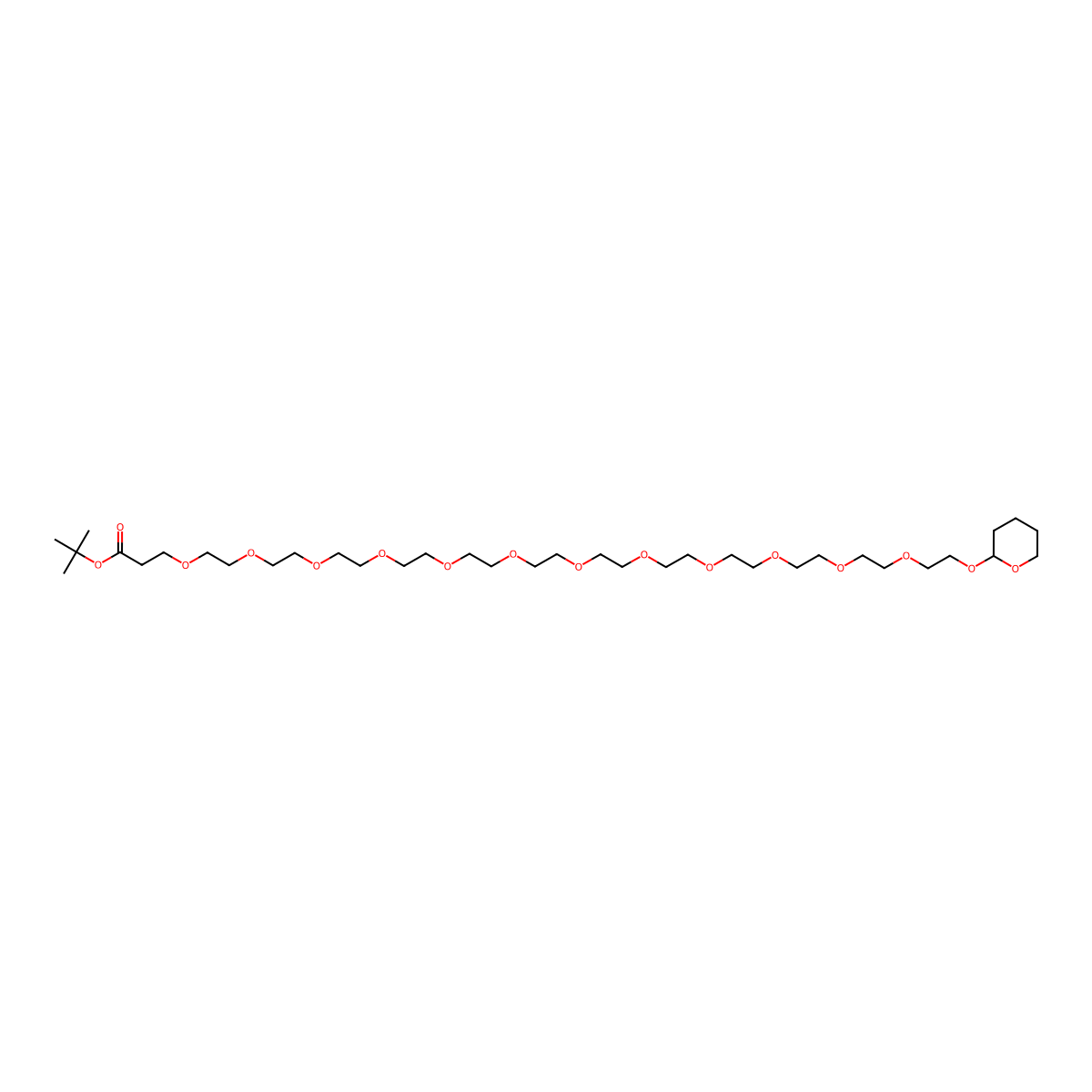 THP-PEG13-Boc molecular structure, CAS 2923530-16-7
