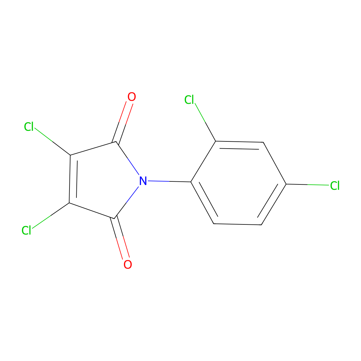 3,4-Dichloro-1-(2,4-dichlorophenyl)pyrrole-2,5-dione molecular structure, CAS 29236-08-6